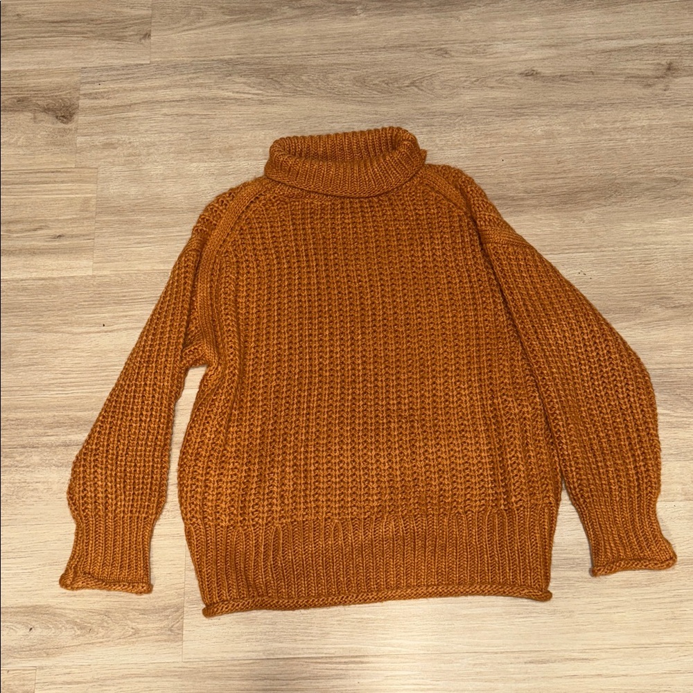 POL Warm Orange Knit Sweater